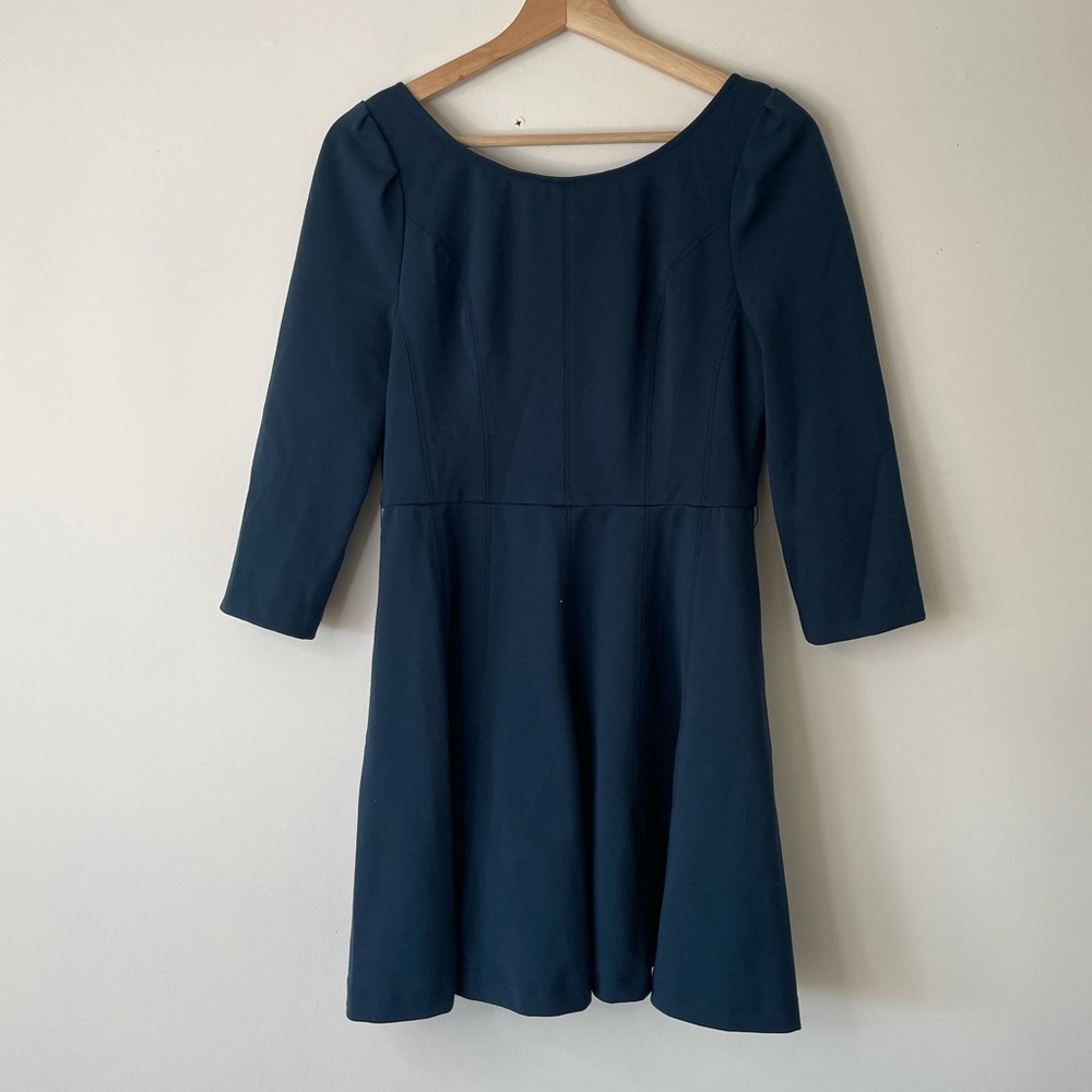Alessandro Miele blue dress a-line long sleeve